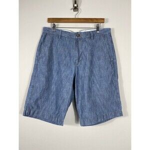 J.Crew Club Short Men’s 33W Linen Cotton Chambray Shorts
